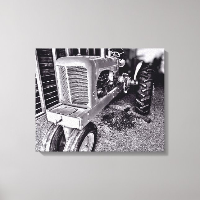 Toile Tracteur Ancien dans une Grange 2 (Recto)