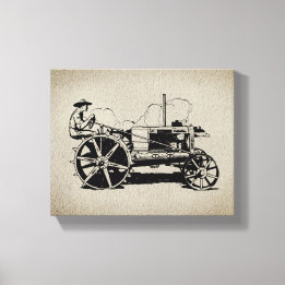 Toile Tracteur vintage