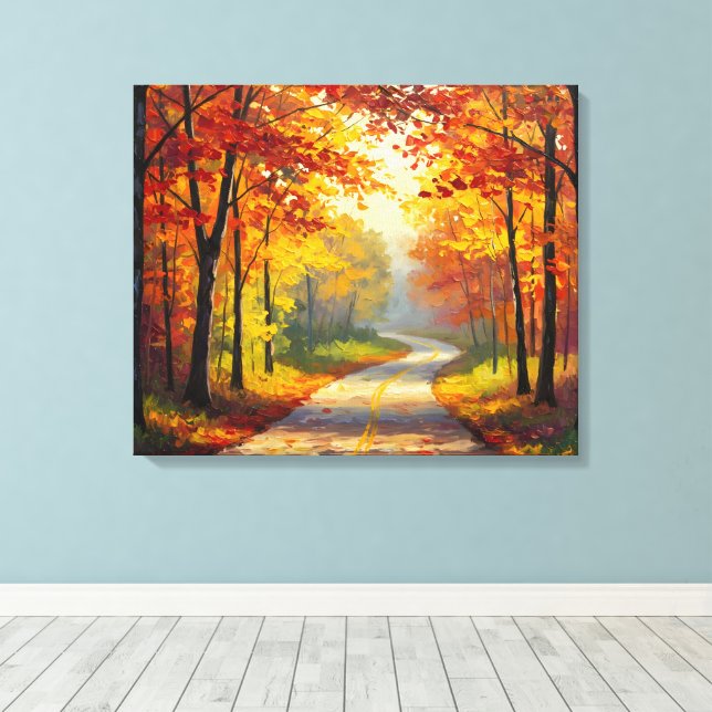 Toile Trail In Autumn (Insitu (Plancher de Bois))