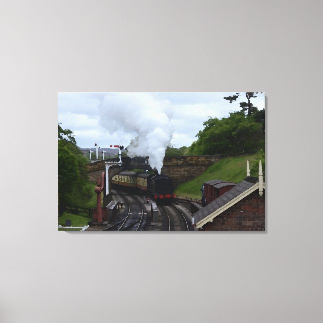 Toile Train à vapeur dans le Yorkshire (Recto)