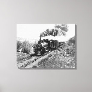 Toile Train ferroviaire limité de côte du nord près