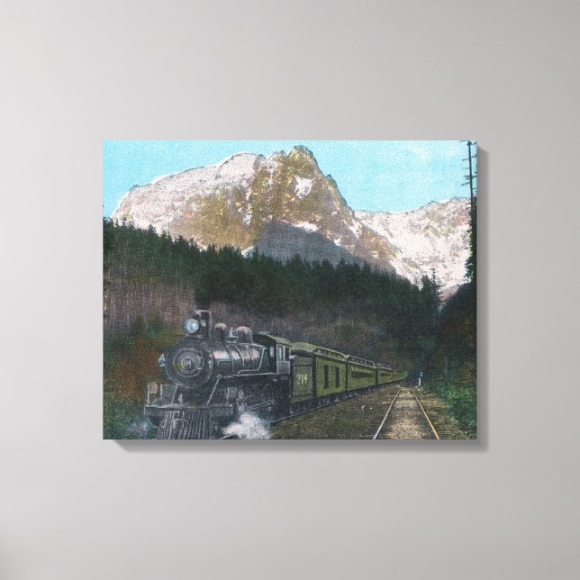 Toile Train traversant le Nord-Ouest (Recto)