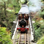 TOILE TRAINS À VAPEUR<br><div class="desc">Le Pays de Galles,  terre des petits trains à vapeur. Ces petits trains à vapeur gallois étaient principalement utilisés à l'origine pour le transport de l'ardoise des carrières.</div>