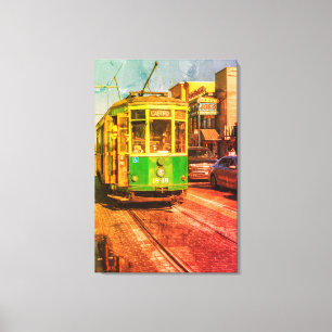 Toile Tramway de San Francisco vintage
