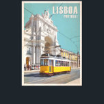 Toile Tramway Jaune, Arc De Rue Augusta. Lisbonne, Portu<br><div class="desc">Poster vintage d'un tramway jaune typique de Lisbonne avec arche monumentale de rue Rua Augusta. Praca do Comercio aka Terreiro do Paco, Lisboa, Portugal</div>