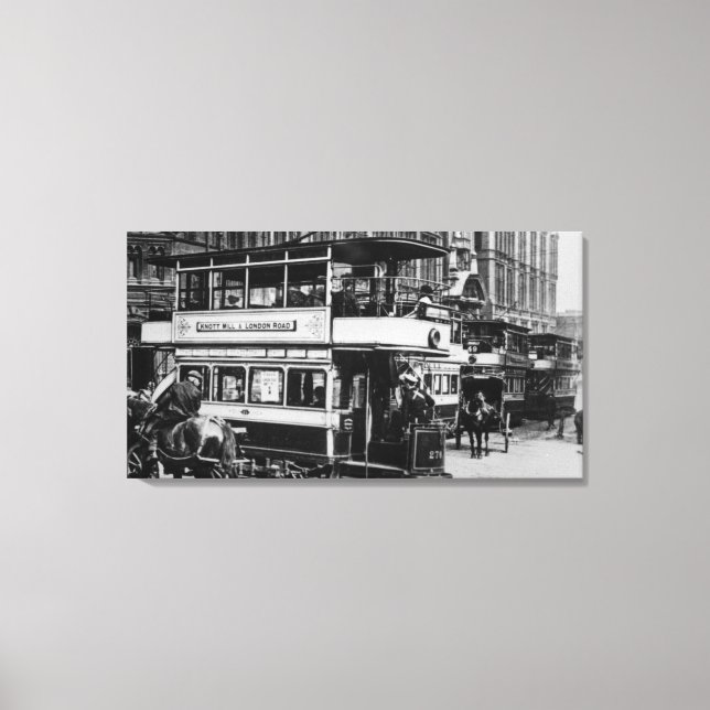 Toile Tramways à Manchester, vers 1900 (Recto)