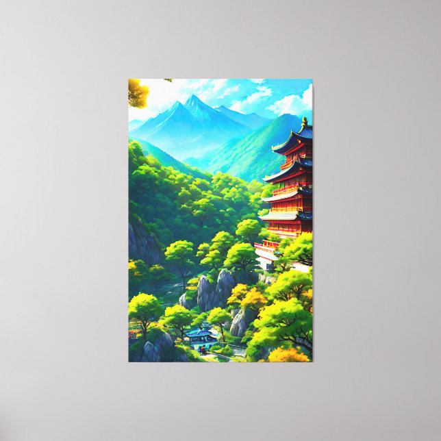 Toile Tranquillité impériale : l'avènement de la nature (Recto)