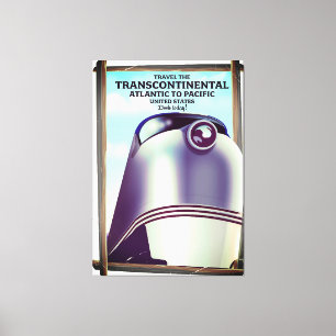 Toile Transcontinental Railroad USA.
