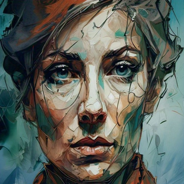 Toile "Transformez votre espace avec l'IA Envision Canva (women face emotion )