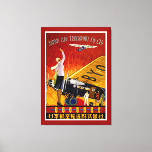 Toile Transport aérien du Japon - L