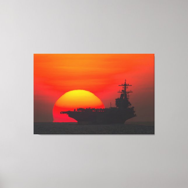 Toile TRANSPORTEUR D'AÉRONEF AMÉRICAIN - CVN-77 32x48 (Recto)