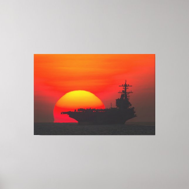 Toile TRANSPORTEUR D'AÉRONEF AMÉRICAIN - CVN-77 40x60 (Recto)