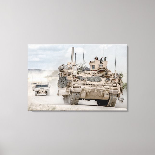 Toile TRANSPORTEUR DE PERSONNEL ARMÉ - M2 Bradley 24x36 (Recto)