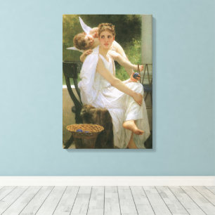 Toile Travail interrompu par Bouguereau, Portrait d'ange