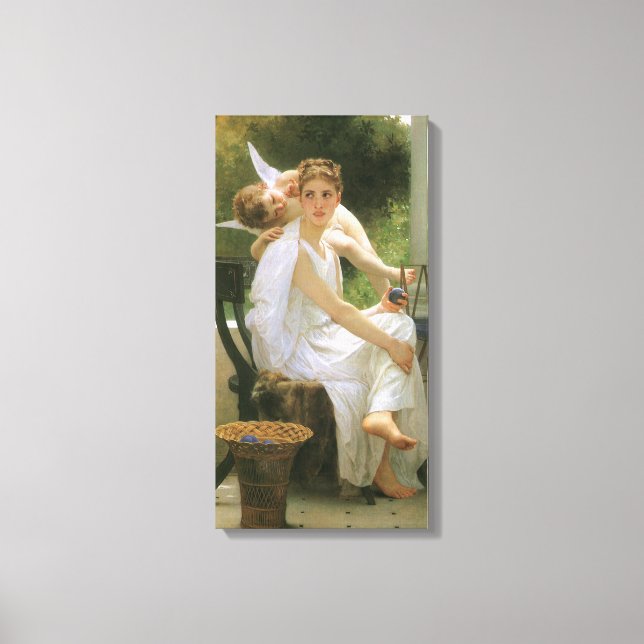 Toile Travail interrompu par Bouguereau, Portrait d'ange (Recto)