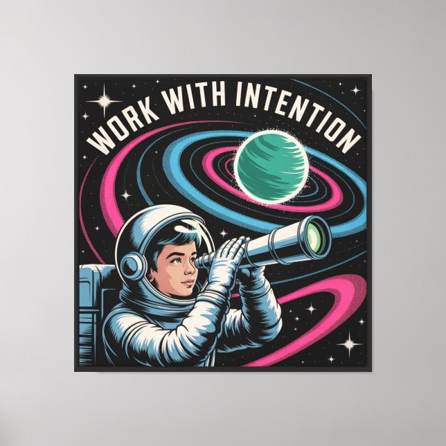 Toile Travailler avec Intention (Recto)