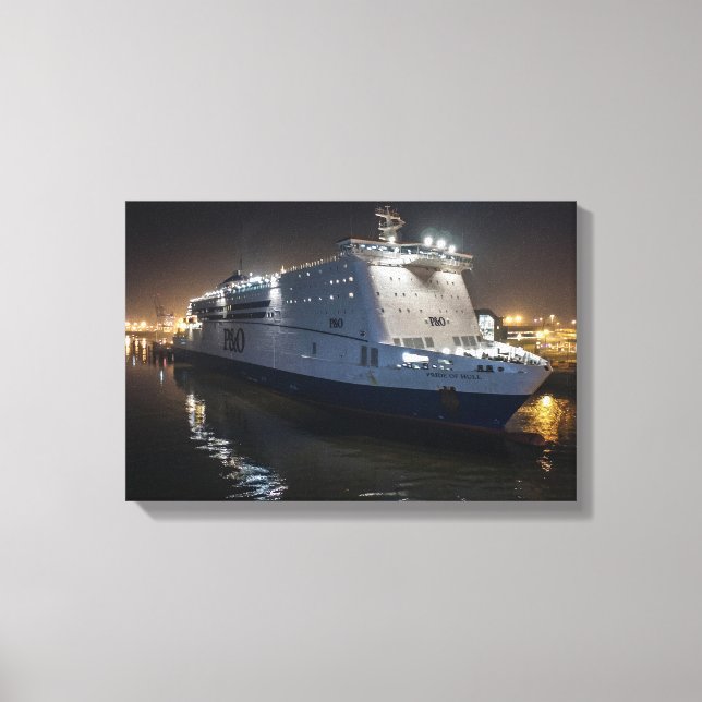 Toile Traversier P&O Pride of Hull de nuit (Recto)