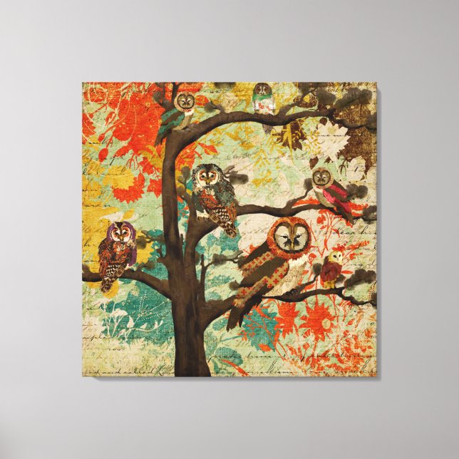 Toile Treetop Hoot (Recto)