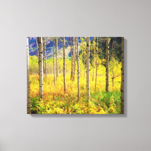 Toile Trembles en automne dans les Rocheuses