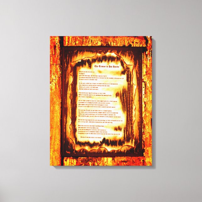 Toile Tremor Dans Ses Mains (Recto)