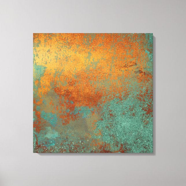 Toile Trendy Rich Copper Patina Metallic (Recto)