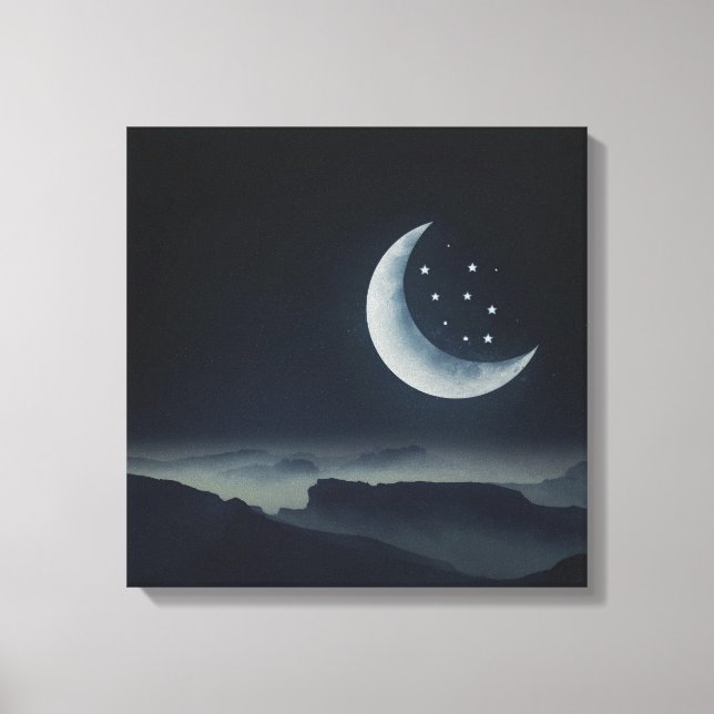 Toile Très belle lune | Zazzle_Growshop. (Recto)