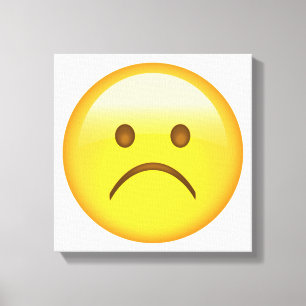 Toile Très triste - Emoji
