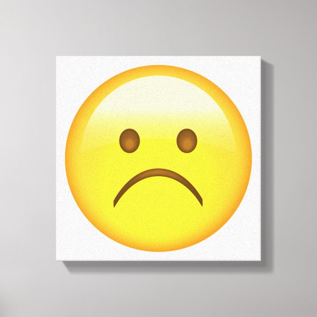 Toile Très triste - Emoji (Recto)