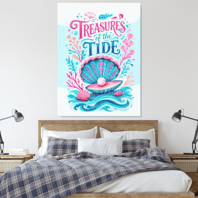 Toile Trésors de la marée (Insitu(Chambre))