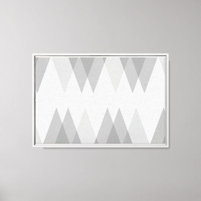 Toile Triangles gris (Recto)