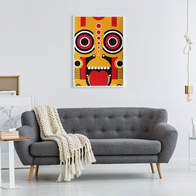Toile Tribal de Tiki jaune (Créateur téléchargé)