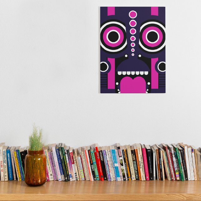 Toile Tribal Purple Tiki (Créateur téléchargé)