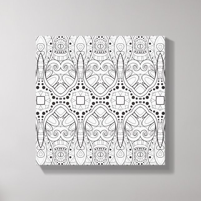 Toile Tribal Zendoodle Design 6 (Recto)