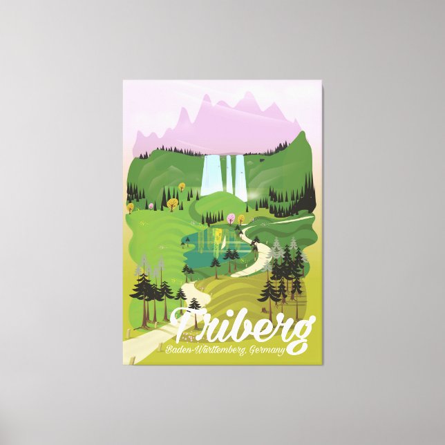 Toile Triberg, Bade-Wurtemberg, Allemagne (Recto)