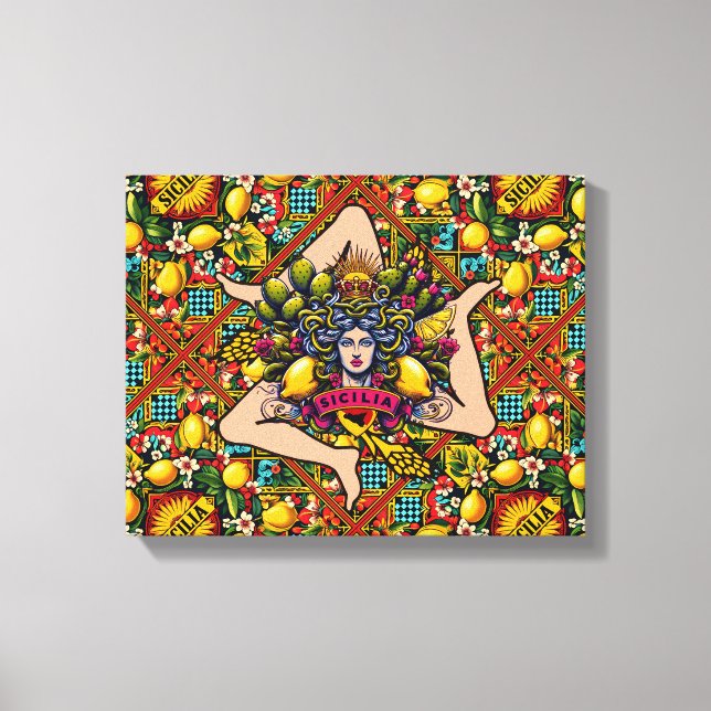 Toile Trinacria Sicilia (Recto)