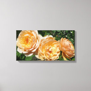 Toile Trio de Pêche Rose Floral