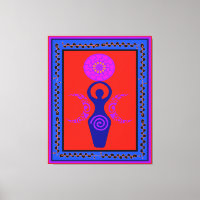 Triple déesse Moon Phase Canvas Imprimer