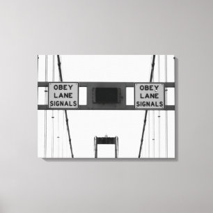 Toile Triptyque des signaux d'Obey Lane