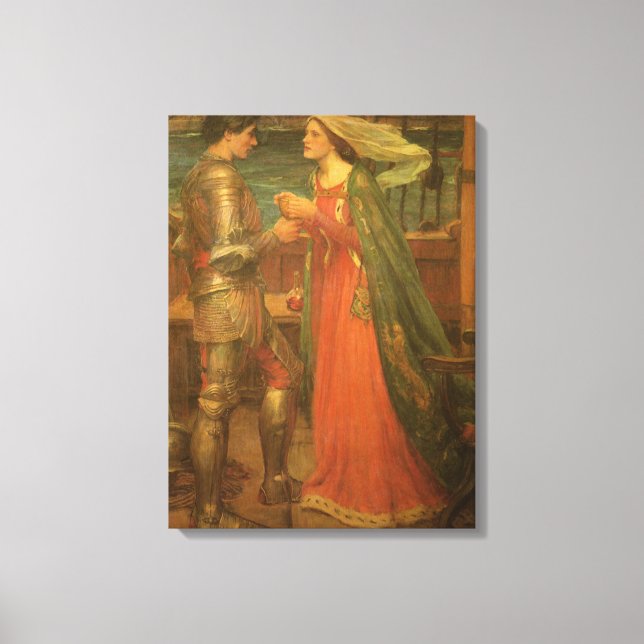 Toile Tristan et Isolde par John William Waterhouse (Recto)