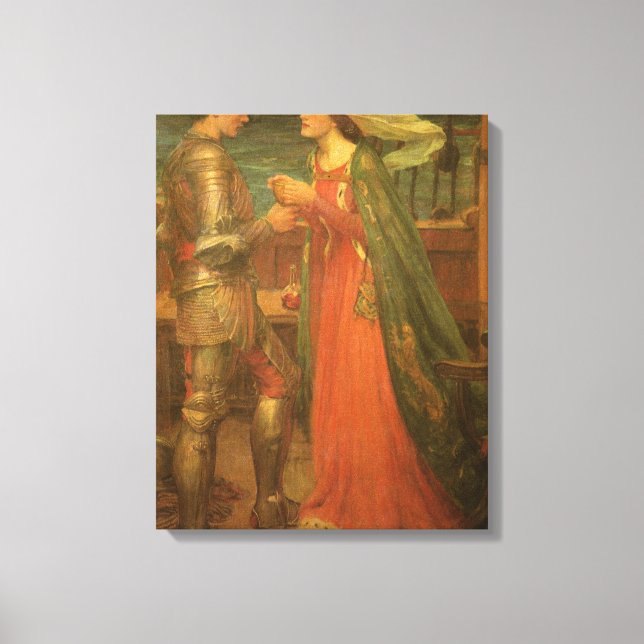 Toile Tristan et Isolde par John William Waterhouse (Recto)