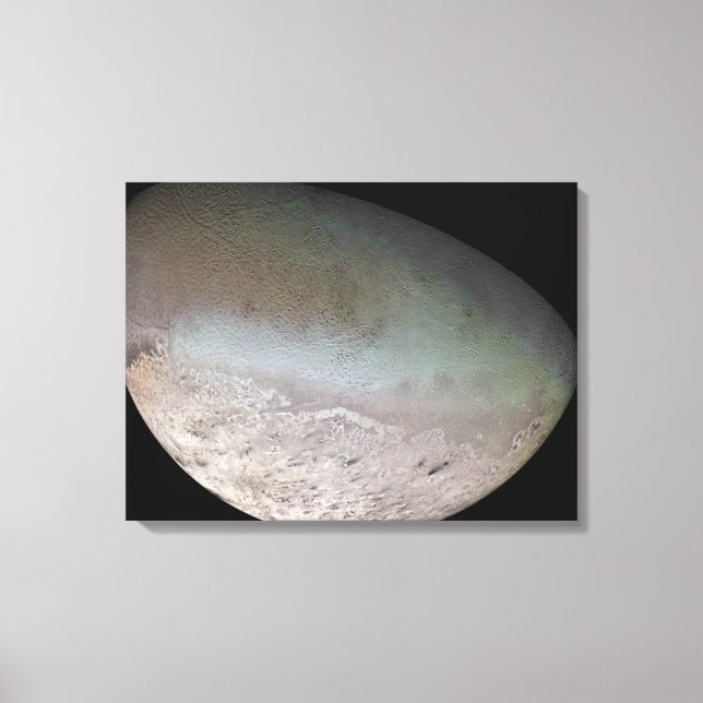 Toile Triton, la plus grande lune de la planète Neptune (Recto)