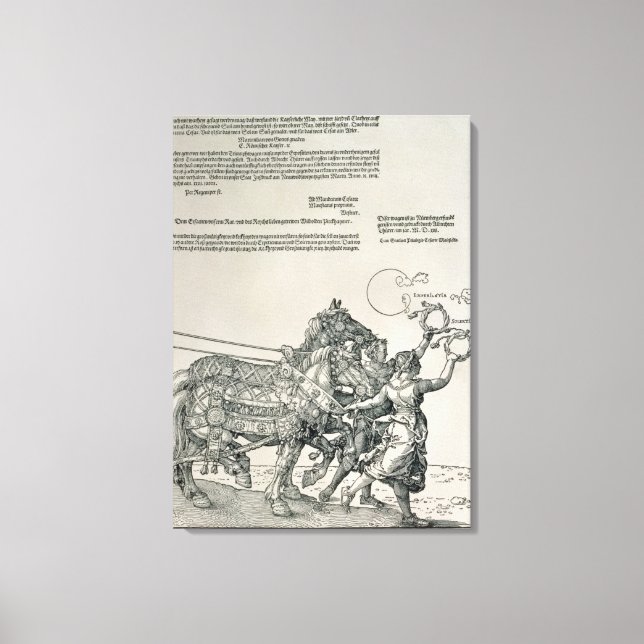 Toile Triumphal Chariot de l'empereur Maximilien Ier (Recto)