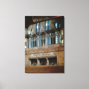 Toile Trois cheminées sculptées dans la Salle