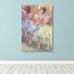 Toile Trois Danseuses d'Edgar Degas, Art de ballet vinta