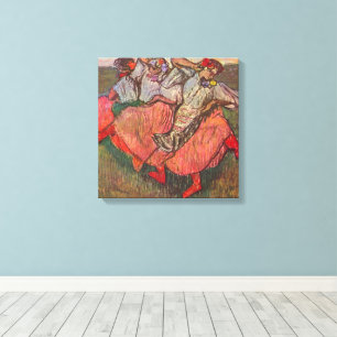 Toile Trois danseuses russes par Edgar Degas