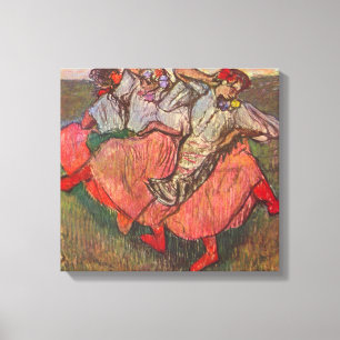 Toile Trois danseuses russes par Edgar Degas