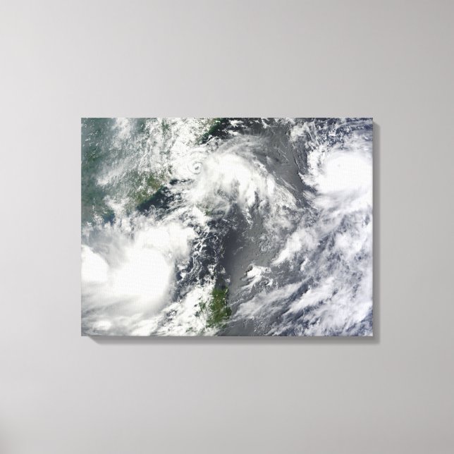 Toile Trois fortes tempêtes (Recto)