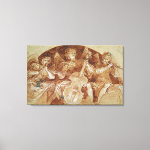 Toile Trois musiciens d'ange