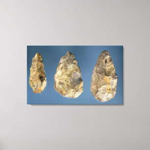 Toile Trois outils de silex