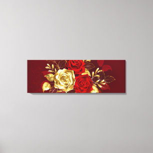 Toile Trois Roses de bijoux